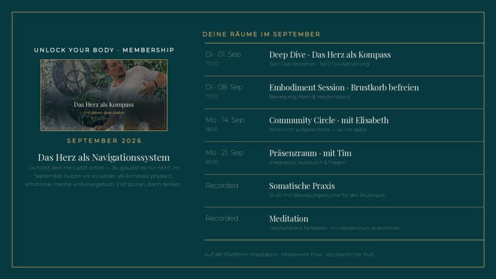 September Membership Plan