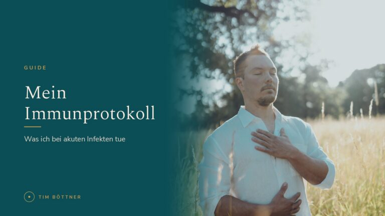 Banner zum Guide „Mein Immunprotokoll“ von Tim Böttner