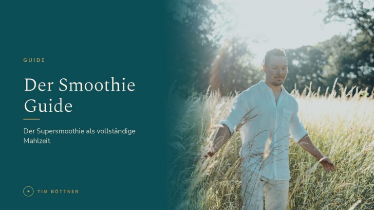 Banner zum Guide „Der Smoothie Guide“ von Tim Böttner